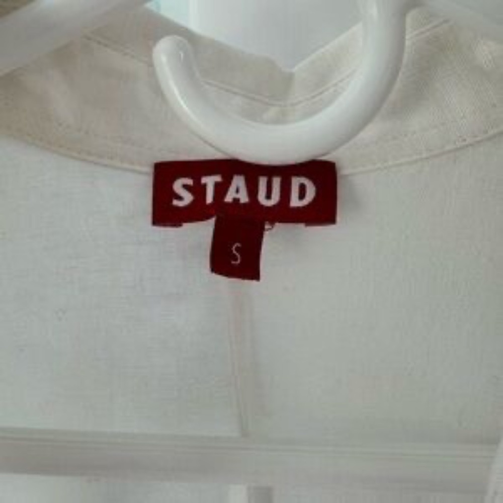 Staud Zavey utility jumpsuit in white. Size Small. Worn once. Great condition - Picture 5 of 8